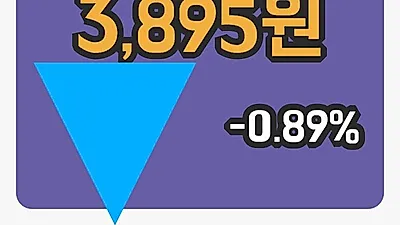 한국경제TV 3일 3,895원 장종료