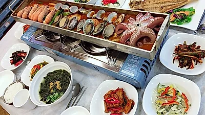 제주도 중문 맛집 '기원뚝배기' 중문에서 입소문난 제주 통갈치조림에 옥돔구이 무료 서비스