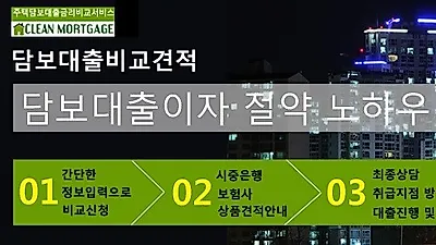 현명한 주택담보대출? 은행별 아파트담보대출금리비교 서비스 인기