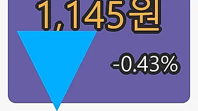 인프라웨어 21일 마감가 1,145원 -0.43프로 변동..