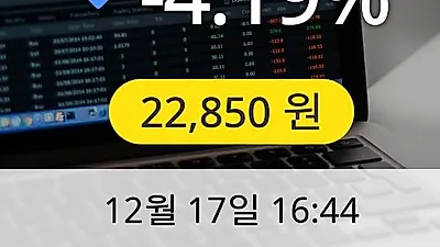 펩트론 17일 22,850원 장종료
