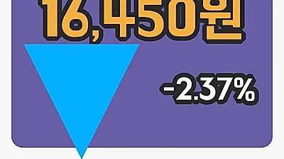 주식마감동아지질 21일 16,450원 장종료그래프종합통계