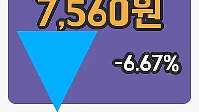 국내주식마감제이에스티나 14일 7,560원 장 마쳐...