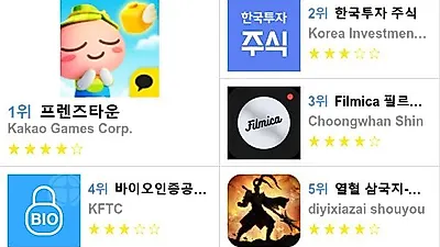[4월 24일 앱순위]애플 앱스토어, 플레이스토어 순위