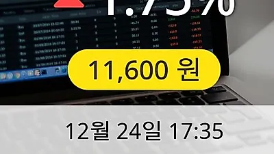 태영건설 24일 11,600원 마감보고