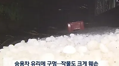 대체 이게 무슨 일이?...담양 우박, 대체 이게 무슨 일이?