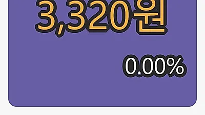 일진디스플 6일 마감가 3,320원 전일비 0.00프로등락..