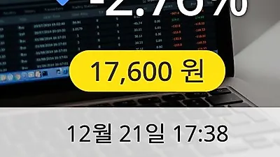 HDC 21일 17,600원 마감