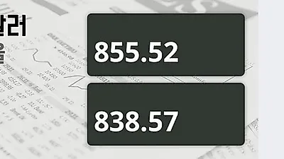 12일 캐나다 달러 살때 855.52원, 팔때 838.57원 ▲0.22%상승