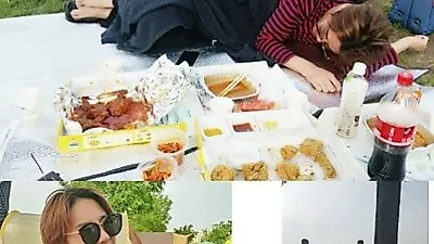김준수, 애완견과 공원에서 행복한 시간 '입가에 미소가득'