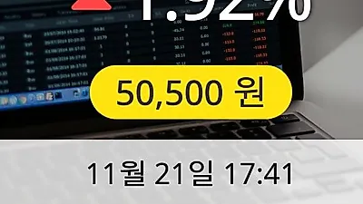 솔브레인 21일 50,500원 마감