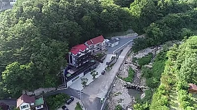 한적한 계곡 속의 울산수영장펜션 라온펜션, 울산가족여행객들이 선호