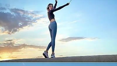 레깅스 패션 완성한 모델 아이린, 안다르 F/W 화보 공개