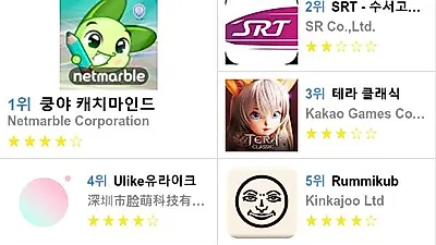 [8월 20일 앱차트]가장 많이 다운받은 플레이스토어 앱은?