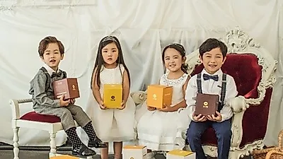 유베리에프앤비, 수제간식 '지구빵' 아기모델 4인방 발탁 및 스냅사진 공개