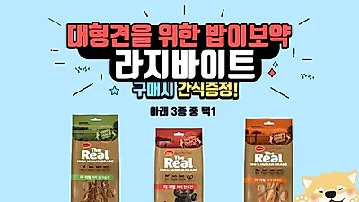 쿠즈펫샵 하림펫푸드 밥이보약 라지바이트 6kg, 8.5kg 구매시 져키간식증정 행사
