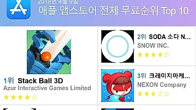 [4월 9일 앱순위]가장 많이 다운받은 플레이스토어 앱은?