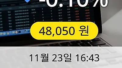 티씨케이 23일 48,050원 마감