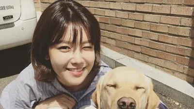 소녀시대 수영, 안내견 솔이와 깜짝 재회 "격하게 반겨준 리버"