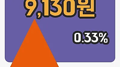 국내주식마감현대차증권 21일 9,130원 마감