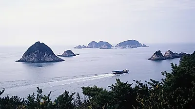 [국내여행추천]선선한 바람이 부는 가을에 가기 좋은 거제도 여행 코스, '외도구조라유람선·거제도해금강'