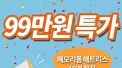 수입침대 템퍼, 씰리매트리스 엘엠지 - 메모리폼매트리스 99만원 24~25일 한정특가