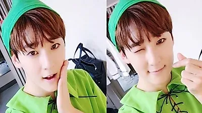 유키스 케빈 탈퇴, '심쿵 순하트' 눈길...만화에서 튀어나온 듯