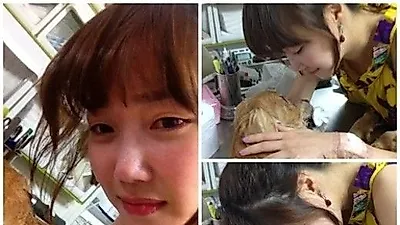 낸시랭, 죽은 애견 앞에서 셀카놀이?