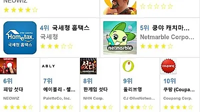 [9월 4일 앱차트]가장 많이 다운받은 플레이스토어 앱은?