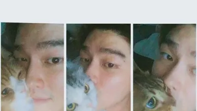 윤균상, 반려묘와 다정다감 "사랑이 넘치는 그릉그릉하우스"