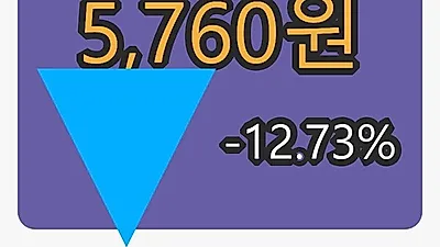 에스에스알마감가 5,760원 전일대비 -12.73퍼센트 변동..