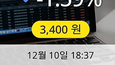 성우하이텍 10일 3,400원 장종료