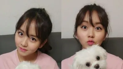 김소현, 반려견 몽숙이와 닮은 꼴 투샷 '사랑스러워'