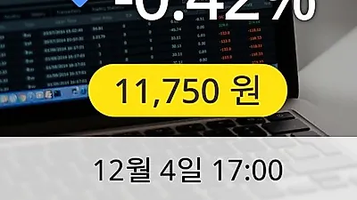 피앤이솔루션 4일 11,750원 마감