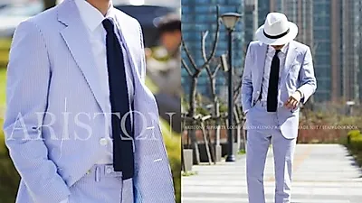 아르코발레노, 무더운 여름 직장인 위한 시원한 시어서커 코디 제안  