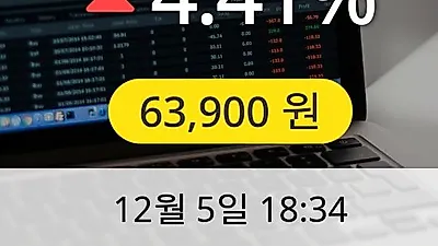 신대양제지 5일 63,900원 마감