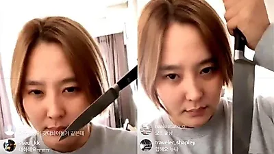 '다시날개다나' 다나 천상지희·솔로발언에 식칼 들어보이며… "너네가 문제" 손가락욕까지 팬들 '어이상실'