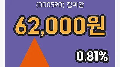 주식마감CS홀딩스 11일 62,000원 장종료...