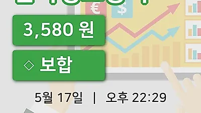 국내주식마감한국정보공학 17일 3,580원 마감그래프종합정리