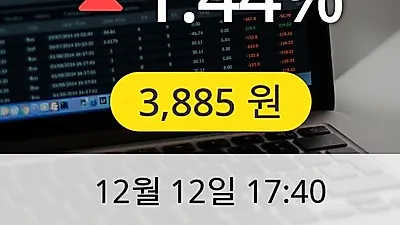 한국경제TV 12일 3,885원 마감