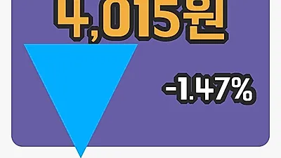 주식마감DSR 18일 4,015원 장종료...