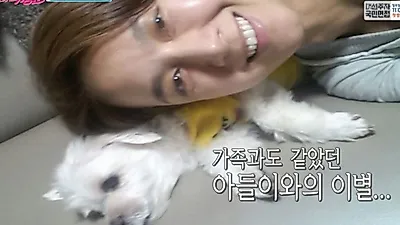 탤런트 박선영, 떠나보낸 반려견 생각에 눈물