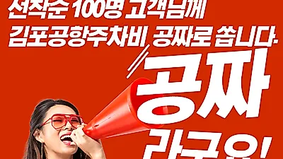 김포공항 주차대행 더스카이파킹 주차비 무료이벤트 진행