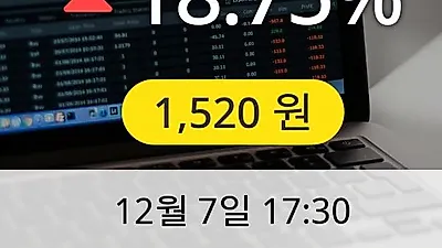 일성건설 7일 1,520원 장종료