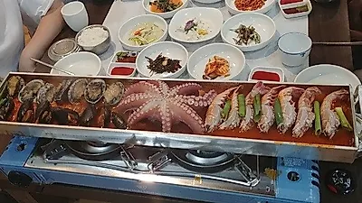 제주도 서귀포시 중문 맛집 '기원뚝배기' 약초숙성 통갈치조림에 생전복 무료 서비스