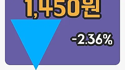 국내주식마감한솔로지스틱스 7일 1,450원 장 마쳐...