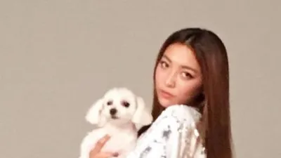 에프엑스 루나, 반려견과 훈훈 투샷 "아들 어딨어?"