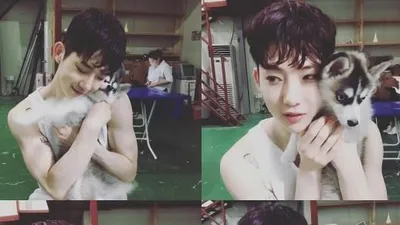 조권, 닮은 꼴 강아지와 '귀요미 4종 셀카'