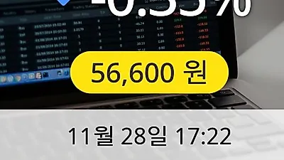 롯데지주 28일 56,600원 마감
