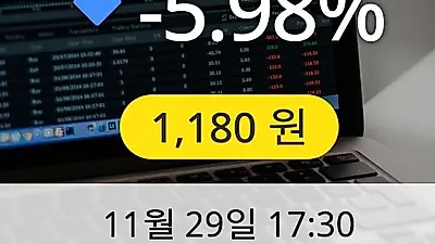헝셩그룹 29일 1,180원 장종료